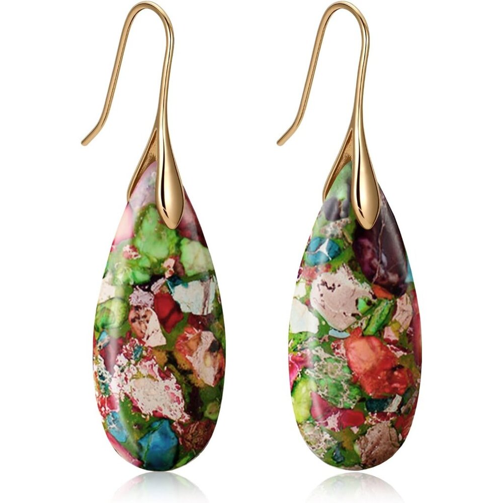 Stone Earrings for Women Trendy Vintage Dangle Earrings Drop Earrings Statement
